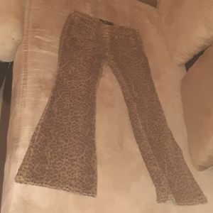 Cheetah bell bottoms